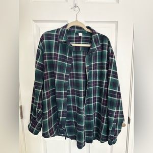 Old Navy Long Sleeve XL Flannel Shirt